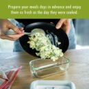 ZWILLING Fresh & Save 2-Piece Small Glass Airtight Food Storage Container, Meal Prep Container