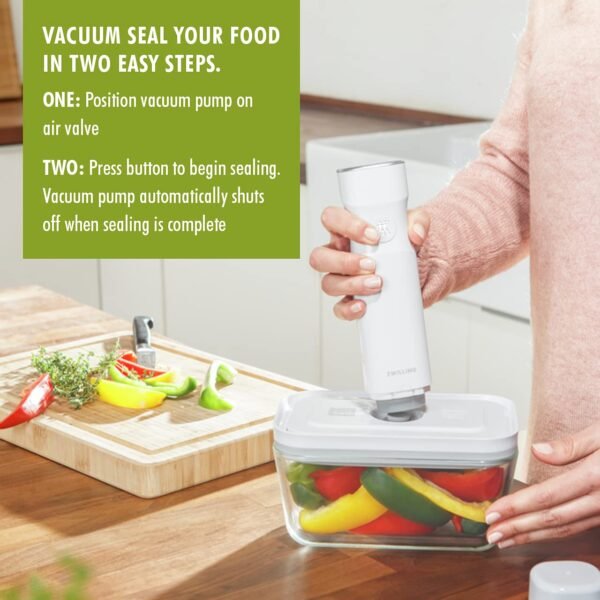 ZWILLING Fresh & Save 2-Piece Small Glass Airtight Food Storage Container, Meal Prep Container - Image 6