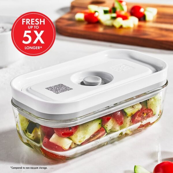 ZWILLING Fresh & Save 2-Piece Small Glass Airtight Food Storage Container, Meal Prep Container - Image 7