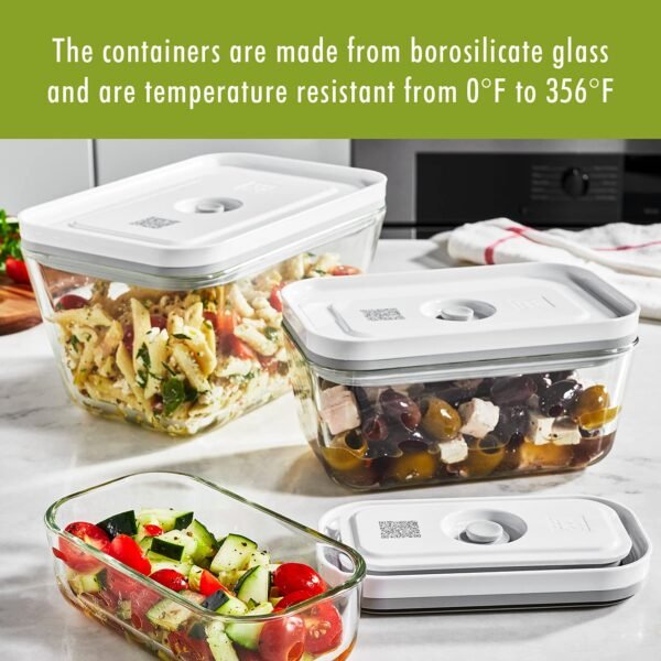 ZWILLING Fresh & Save 2-Piece Small Glass Airtight Food Storage Container, Meal Prep Container - Image 8