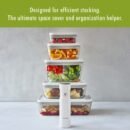 ZWILLING Fresh & Save 2-Piece Small Glass Airtight Food Storage Container, Meal Prep Container