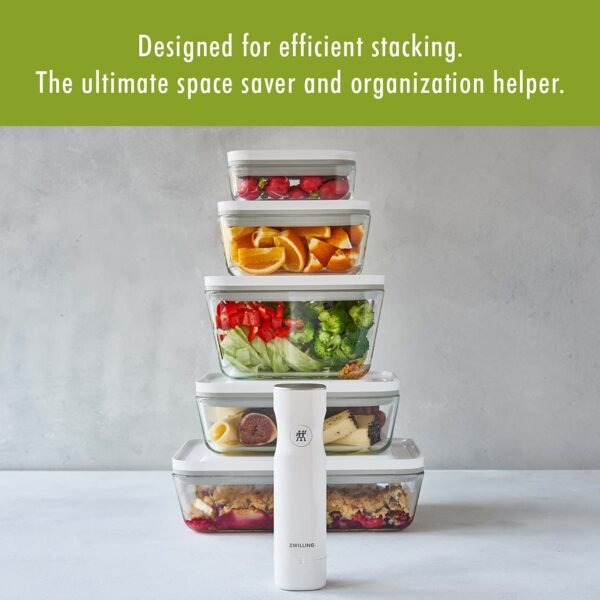 ZWILLING Fresh & Save 2-Piece Small Glass Airtight Food Storage Container, Meal Prep Container - Image 9