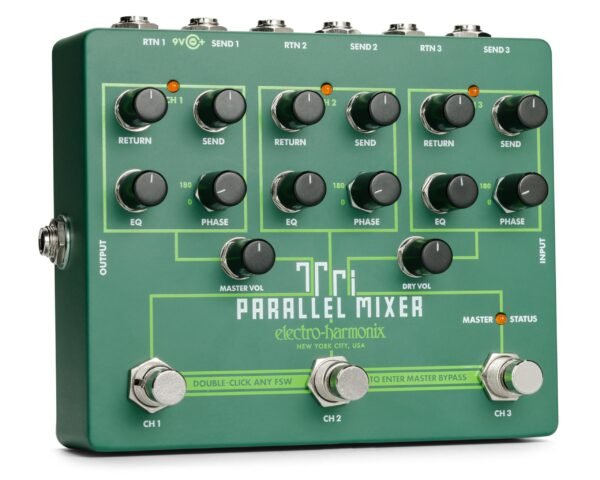 Electro-Harmonix Tri Parallel Mixer Effects Loop Mixer/Switcher Pedal - Image 2
