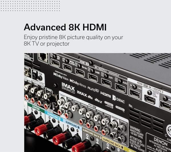 Denon AVR-X3800H 9.4-Channel Home Theater Receiver (Certified Refurbished) - Image 7