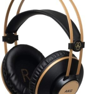 AKG Pro Audio K92 Over Ear, Closed-Back, Studio Headphones (Matte Black and Gold)