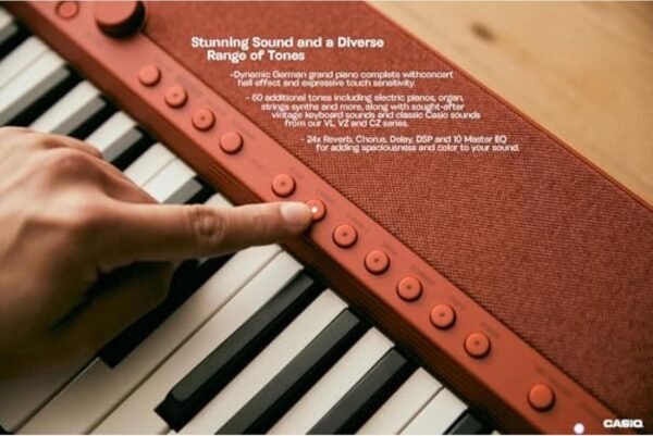 Casio CT-S1 61-Key Portable Keyboard (Red) - Image 2