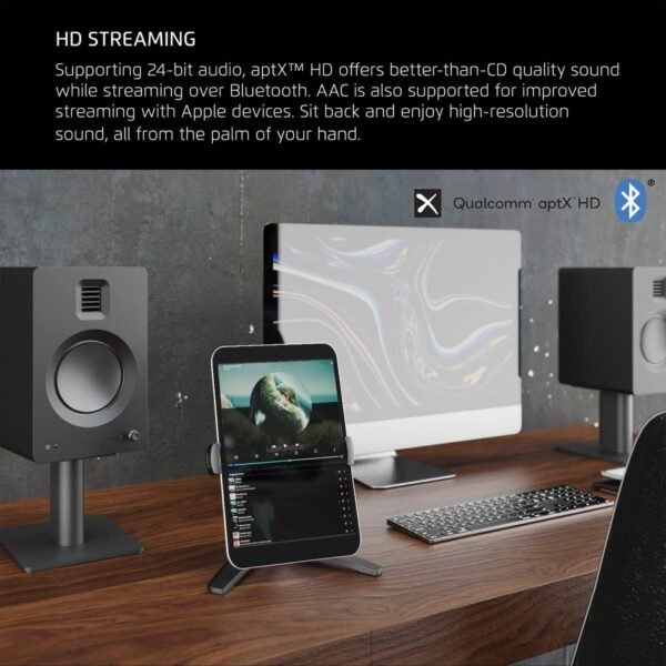 Kanto TUK Powered Bluetooth Speakers (Matte Black/Pair) - Image 2