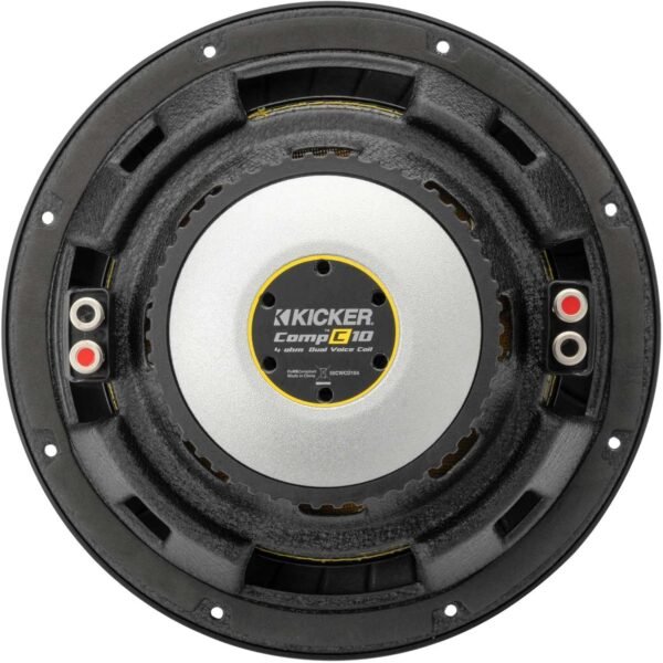 Kicker 50CWCD104 CompC 10" Subwoofer with Dual 4-Ohm Voice Coils - Image 4
