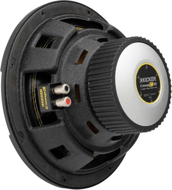 Kicker 50CWCD104 CompC 10" Subwoofer with Dual 4-Ohm Voice Coils - Image 5