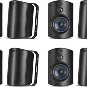 Polk Audio Atrium 5 Indoor Outdoor Speakers (8 Speaker Bundle)