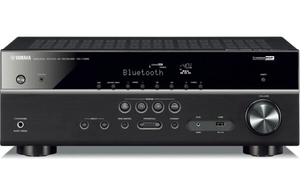 Yamaha RX-V385 5.1-Channel Home Theater Receiver with Bluetooth (Open Box) - Image 2