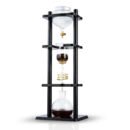 Yama 6-8 Cup Cold Brew Tower Straight Black Wood Frame (32oz)