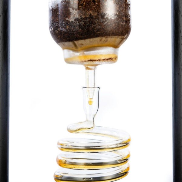 Yama 6-8 Cup Cold Brew Tower Straight Black Wood Frame (32oz) - Image 8