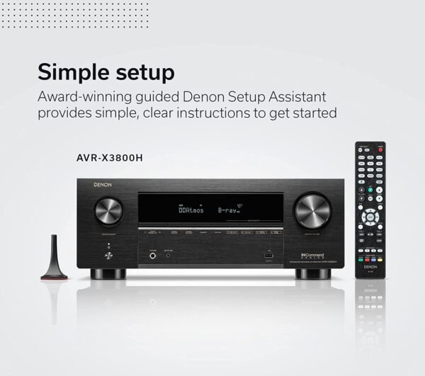 Denon AVR-X3800H 9.4-Channel Home Theater Receiver (Certified Refurbished) - Image 3