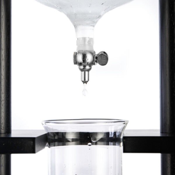 Yama 6-8 Cup Cold Brew Tower Straight Black Wood Frame (32oz) - Image 10