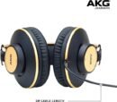 AKG Pro Audio K92 Over Ear, Closed-Back, Studio Headphones (Matte Black and Gold)