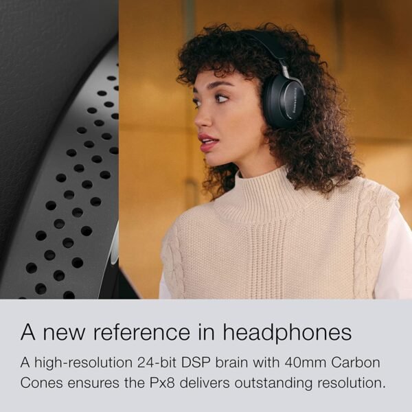 Bowers & Wilkins PX8 Over-Ear Noise-Canceling Wireless Headphones Tan (Certified Refurbished) - Image 4