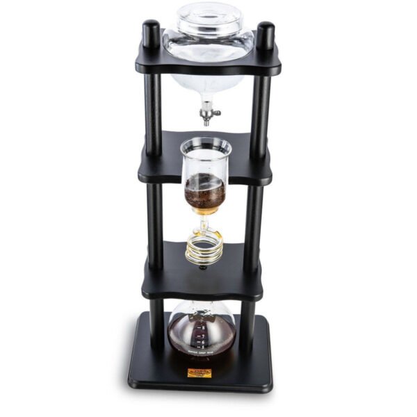 Yama 6-8 Cup Cold Brew Tower Straight Black Wood Frame (32oz) - Image 7
