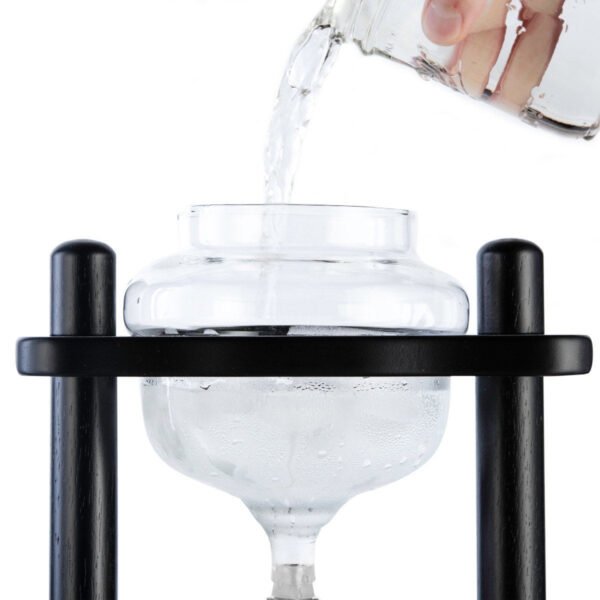 Yama 6-8 Cup Cold Brew Tower Straight Black Wood Frame (32oz) - Image 11